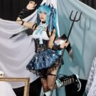 cosplayspa Vocaloid Hatsune Miku Devil Dress S 3XL Halloween Outfit 1SE2AJ