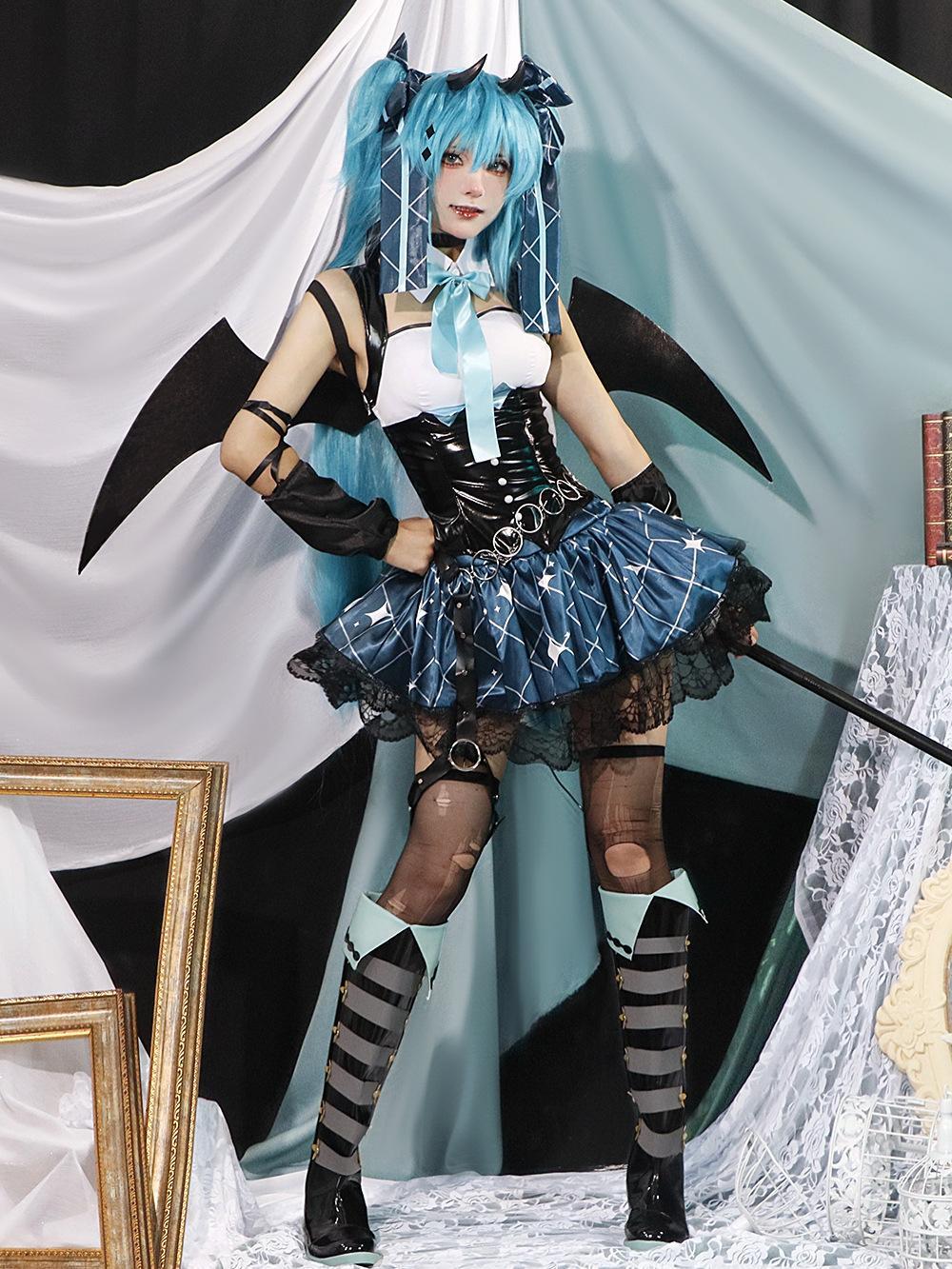 Vocaloid Hatsune Miku Devil Dress – S-3Xl Halloween Outfit 4 cosplayspa cosplayspa Vocaloid Hatsune Miku Devil Dress S 3XL Halloween Outfit OB5AAO
