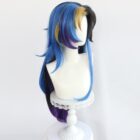 cosplayspa Yone Heartsteel Inspired Black Blue Yellow Wig League Legends Look YHZO16