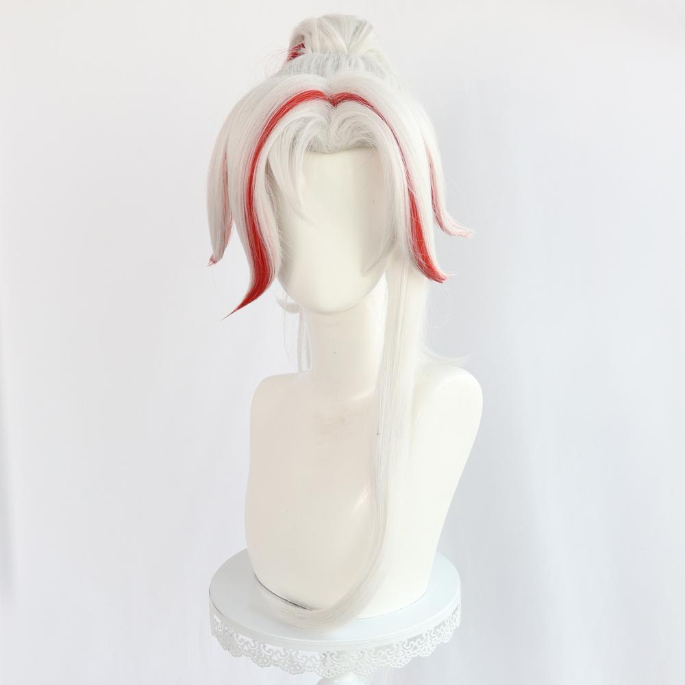 Yone Heartsteel White Red Long Wig - League Of Legends Unforgotten 3 cosplayspa cosplayspa Yone Heartsteel White Red Long Wig League of Legends Unforgotten F1GUI2