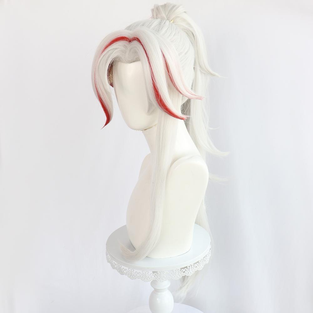 Yone Heartsteel White Red Long Wig - League Of Legends Unforgotten 5 cosplayspa cosplayspa Yone Heartsteel White Red Long Wig League of Legends Unforgotten POSCTI