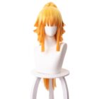 cosplayspa Zenitsu Inspired Orange Wig for Demon Slayer Anime Halloween Events QGWUWN