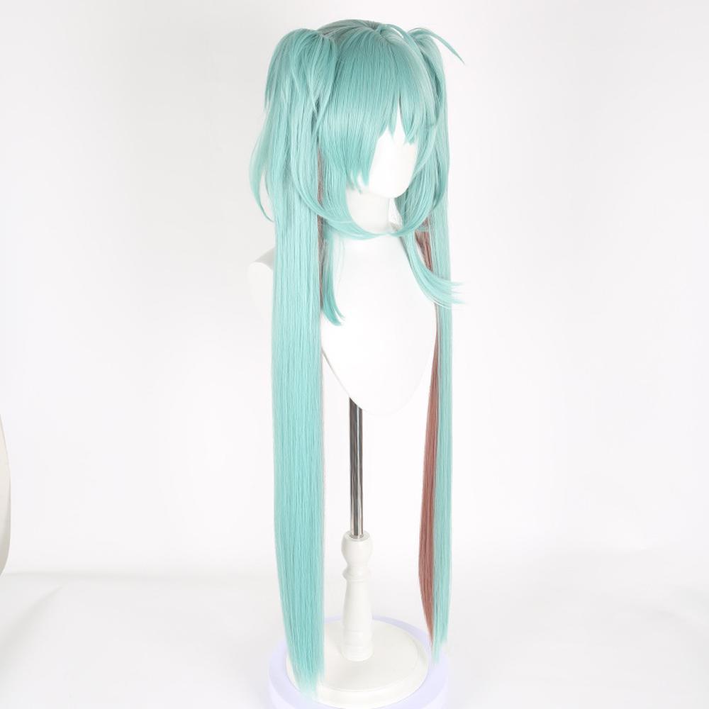 cosplayspa cosplayspa Hatsune Miku Inspired VOCALOID 15th Anniversary Green Curly Wig Edition 3XUHDA