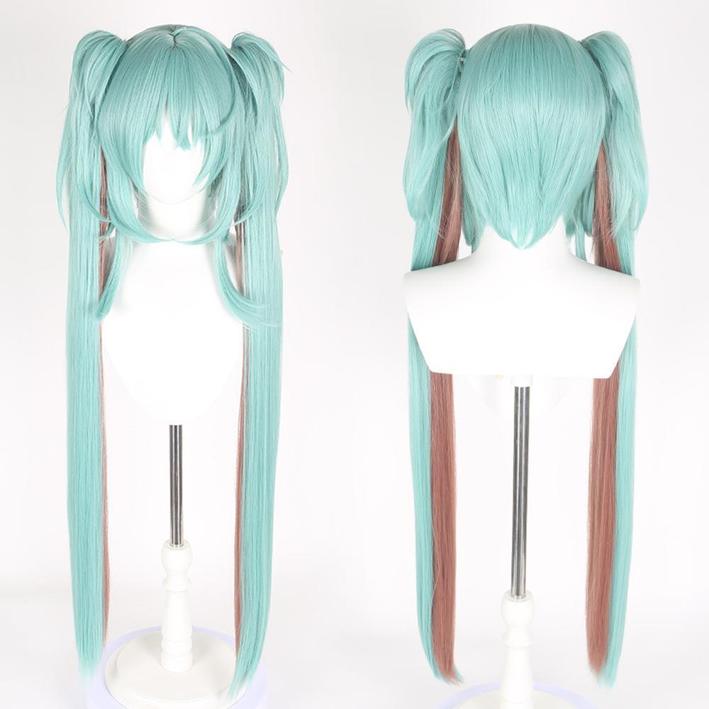 cosplayspa cosplayspa Hatsune Miku Inspired VOCALOID 15th Anniversary Green Curly Wig Edition 5YIR1Z