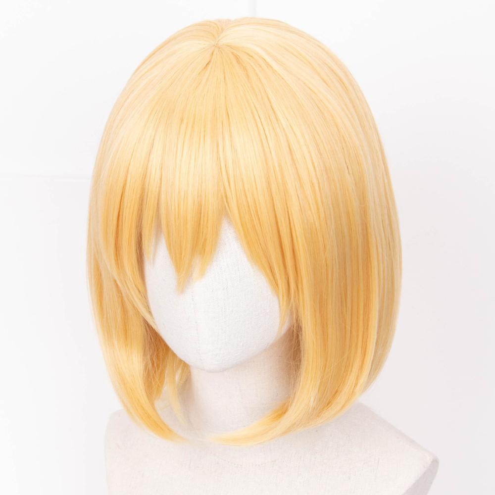 cosplayspa cosplayspa Howls Golden Short Wig Moving Castle Cosplay Set with Extras 0NZPP1