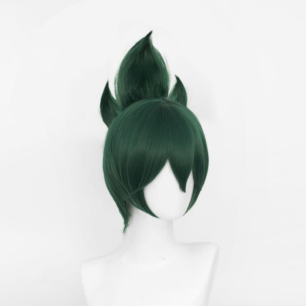 cosplayspa cosplayspa Kiriko Wig Overwatch Greenish Short Cosplay Game Ready Version M9VAAE