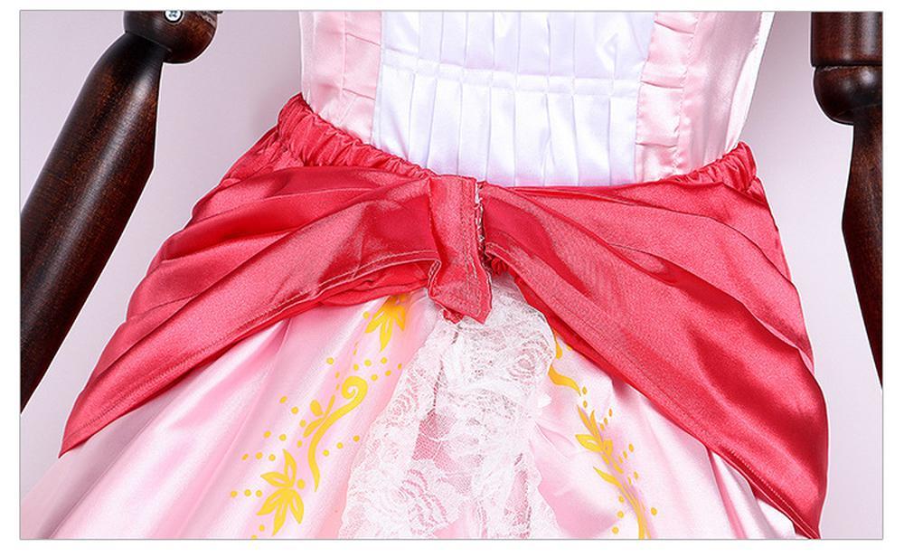 cosplayspa cosplayspa Princess Peach Cosplay Ensemble S 3XL with Crown Nintendo Fit 22N01Y