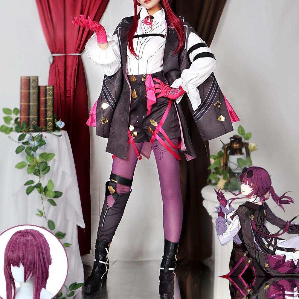 cosplayspa cosplayspa US Local Kafka Wig Honkai Star Rail Outfit KELJHL