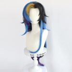 Yone Heartsteel-Inspired Black Blue Yellow Wig - League Legends Look