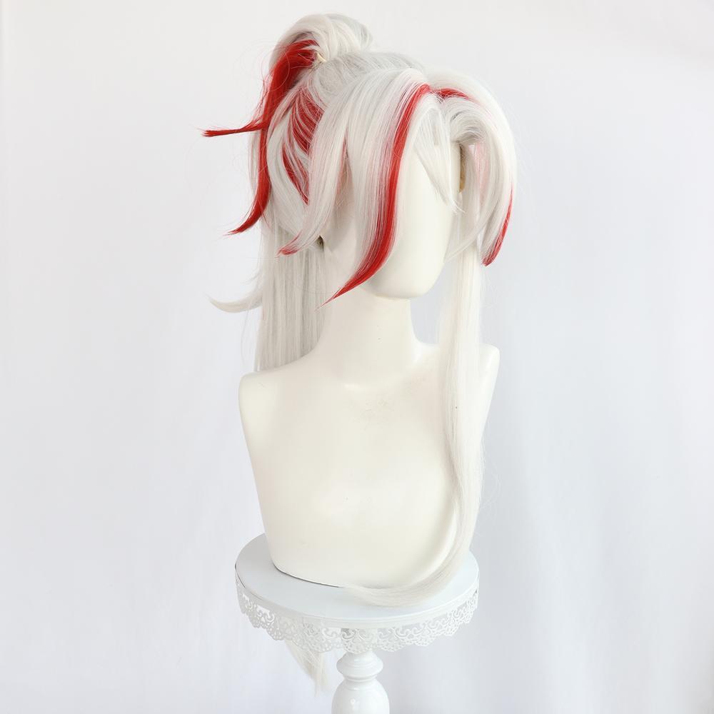 cosplayspa cosplayspa Yone Heartsteel White Red Long Wig League of Legends Unforgotten R28LFT