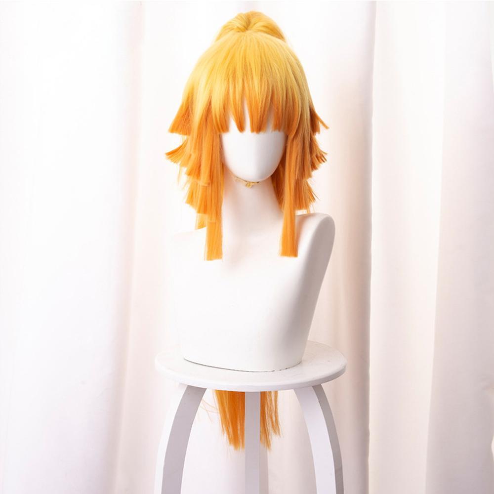 cosplayspa cosplayspa Zenitsu Inspired Orange Wig for Demon Slayer Anime Halloween Events TVT98C