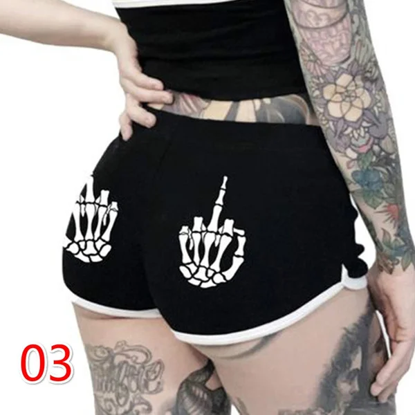 cosplayspa emo goth butt shorts with skeleton sm to 5xl plus sizes and He8907585fd0642d5b93c9d92e3c86255J