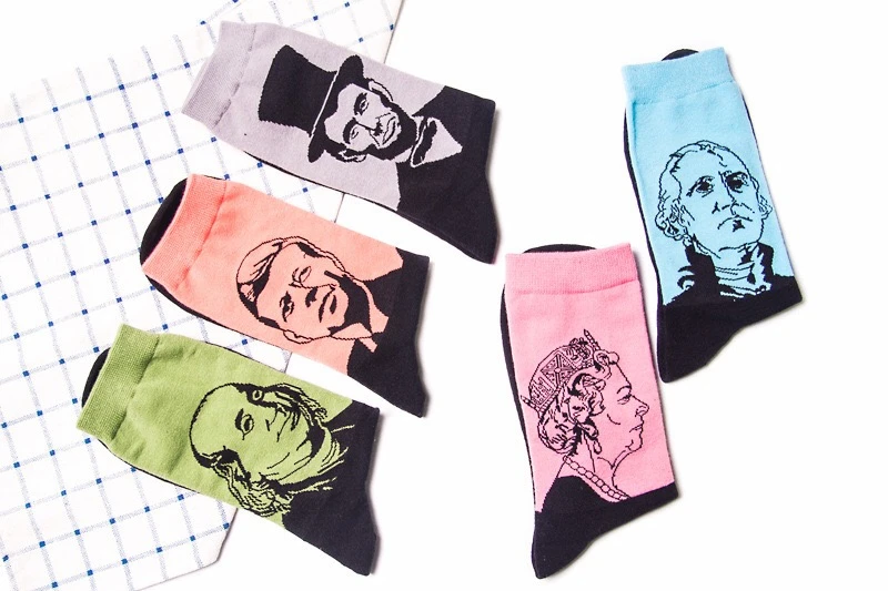 cosplayspa mens world leader funny socks jfk ben franklin george washington lincoln queen elizabeth Hf02b0e92b0b14e5cb4c9c949cad598210