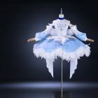 Xiao Qiao White Swan Dream white and blue costume on display form