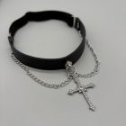 Cross or Four-Point Star Draped Leg Chain — Cross