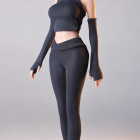 ACG-53 dark gray E miniature yoga outfit only on display body, body excluded