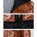 Grace costume hood, zipper, jacket buckles and belt details