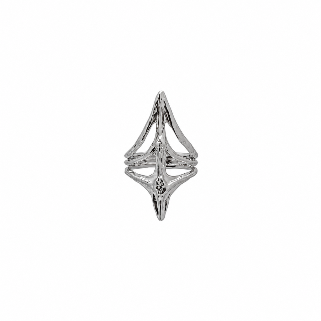 Gothic Openwork Finger and Nail Rings — Plain openwork ring