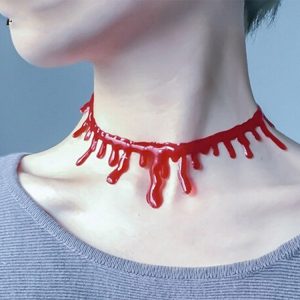 Red Dripping Blood Vampire Choker — Red dripping blood