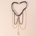 Moon and Star Layered Thigh Chain — Moon and star