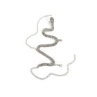 Sparkling Serpent Foot Chain — Silver-colored