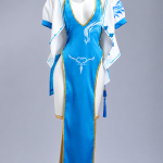 PA-15 Peacock Charm Blue Qipao Costume Set | Girls' Frontline