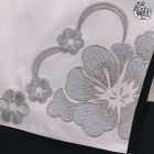 Yin Ziping white and silver costume worn with ruffled hip panels