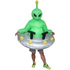 Alien costume with saucer at waist, alternate front angle