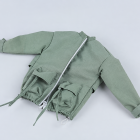 ACG-53 green 1:6 miniature zip-front pocket jacket B only, actual seller item photographed