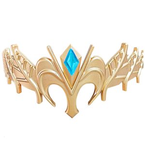 Gold Zelda tiara with blue central jewel