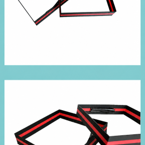 Pair of red and black decorative Miku twin-tail hair clips