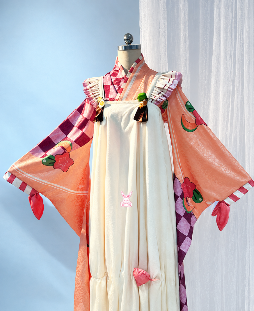 2024 Snow Miku Yukifull Kitchen pink and cream costume front