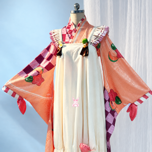 2024 Snow Miku Yukifull Kitchen pink and cream costume front