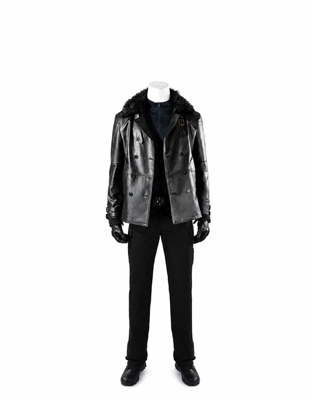 Leon black coat and coordinated costume ensemble; boots sold separately