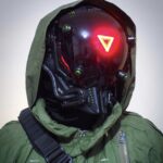 Cyberpunk mask cosplay mask photography cool personality props customization