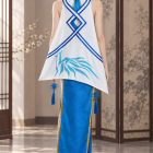 Disclosed AI styling concept of the PA-15 costume back view; consult actual product photographs for details