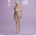 WorldBox AT202pro light tan articulated 1:6 base body; head sculpt shown for styling not included; underwear color varies