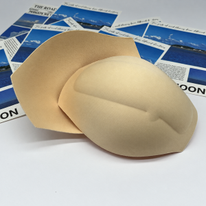 Nude medium-profile underwear shaping insert, front and reverse