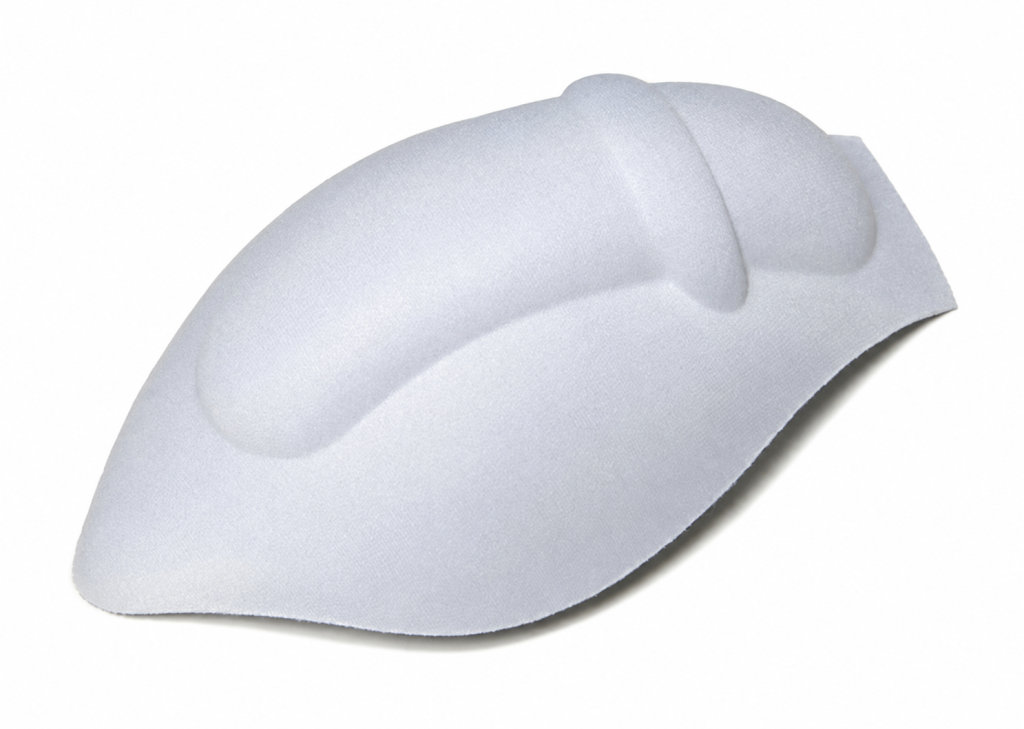 White high-profile underwear shaping insert