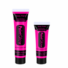 Magenta body paint tube illustration showing 25ml and 10ml volume options, not an included pair