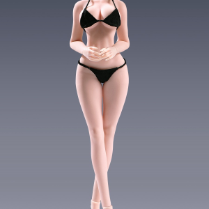 N306B light skin 1:12 headless articulated figure base body; pictured bikini not included