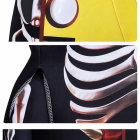 Banana shell eye opening and edge details with separate printed base-layer stitching
