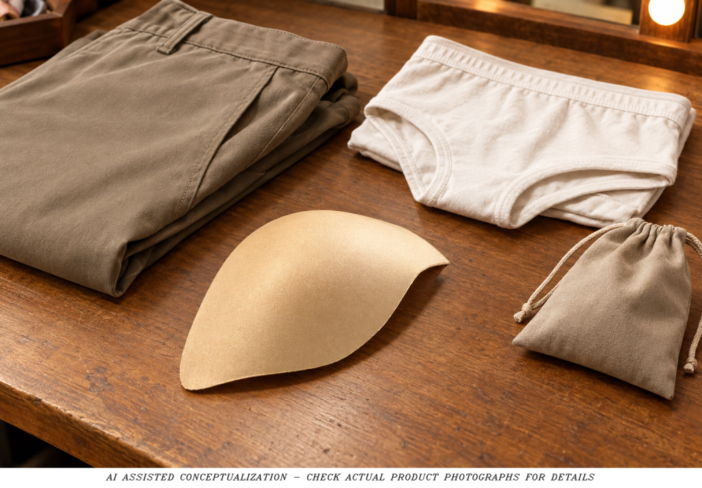AI costume-kit concept of Nude perforated-core slim insert exterior