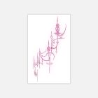 Pink spired thorn chain and star tattoo sheet