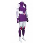 Purple costume dress and accessories, angled view