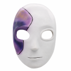 Sally Face white mask with purple scar panel