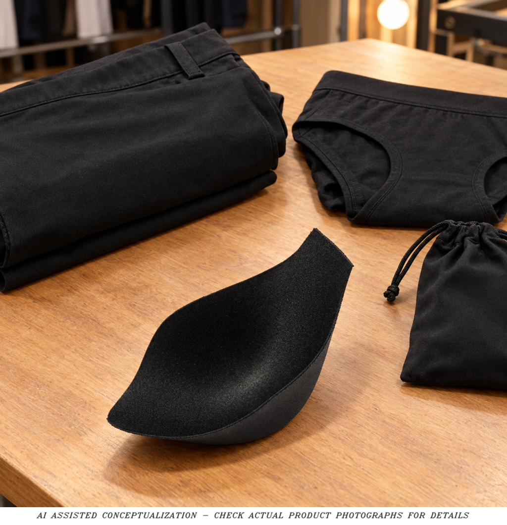 AI costume-kit concept of single Black slim shaping insert