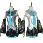 Hatsune Miku costume silver-gray and silver-white shades compared side by side