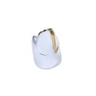 Metallic Nail Sleeve Ring — Short or Long — Silver-colored — short 0.79 in (20 mm)