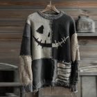 Halloween patchwork graphic top design 06